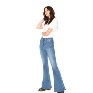 Sandrine Rose Super Flare Jeans in Medit - 26